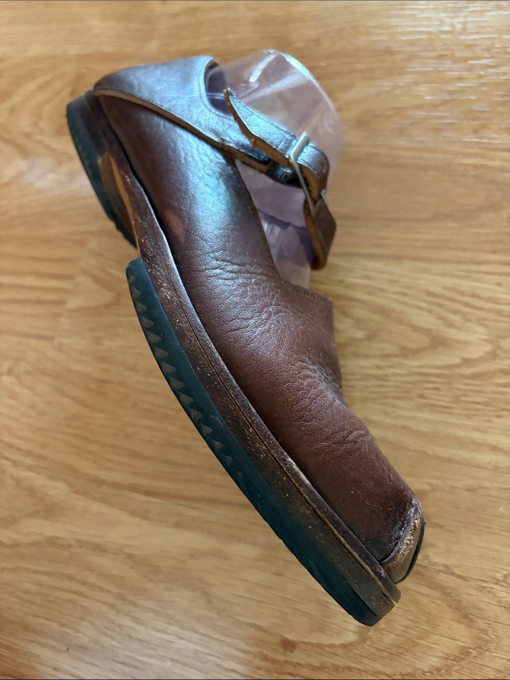 Cydwoq Brown Leather Women’s Mary Jane Style Square Toe Shoe EU 38 1/2 - Picture 8 of 16